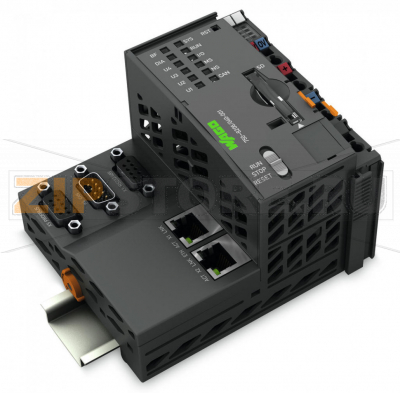 Контроллер PFC200; 2 x ETHERNET, RS-232/-485, CAN, CANopen, PROFIBUS Slave; Технология телеуправления; Extreme; темно-серые Wago 750-8206/040-001 The PFC200 Controller is a compact PLC for the modular WAGO I/O System. Besides network and fieldbus interfaces, the controller supports all digital, analog and specialty modules found within the 750/753 Series. Two ETHERNET interfaces and an integrated switch enable line topology wiring. An integrated Webserver provides user configuration options, while displaying PFC200 status information.Besides the processing industry and building automation, typical applications for the PFC200 include standard machinery and equipment control (e.g., packaging, bottling and manufacturing systems, as well as textile, metal and wood processing machines).Programming per IEC 61131-3Programmable via WAGO-I/O-PRO V2.3Direct connection of WAGO I/O modules2 x ETHERNET (configurable), RS-232/485, CAN, CANopen, PROFIBUS DP Slave Linux operating system with RT?Preempt patch Configuration via CODESYS or Web-Based Management interface Maintenance-freeThe device is ideal for operation in extreme environments thanks to: Extended temperature rangeGreater immunity to impulse voltages and electromagnetic interferenceHigher vibration and shock resistance...