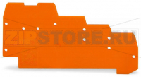 Торцевая и промежуточная пластина; толщиной 1 мм; для четырехуровневых клемм; оранжевые Wago 270-322
