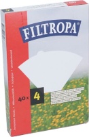 FILTROPA BLEACHED PAPER FILTERS 4 40