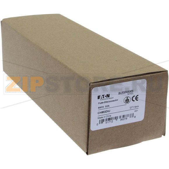 Держатель предохранителя Eaton 3P 10X38MFH30A 600V Midget 