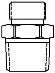 ADAPTER FITTING, 3/8-18NPT-M X 9/16-24UN 