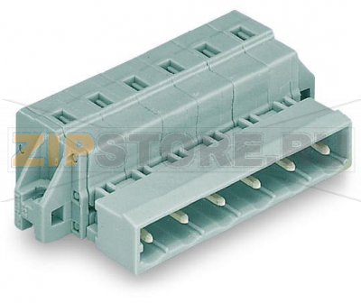 MCS MIDI Classic 1-проводная вилка; зажимное кольцо; 2,5 мм; Шаг контактов 7,5 мм; 9-пол.; 2,50 mm; серые Wago 731-609/019-000 Универсальное соединение для всех типов проводниковПростая предварительная сборка и монтаж на устройстве посредством горизонтального и вертикального монтажа CAGE CLAMP®Для соединений "провод-провод" и "плата-провод"Возможны варианты кодировки...