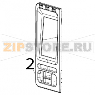 LCD Cover TSC MX240P LCD Cover TSC MX240PЗапчасть на деталировке под номером: 2