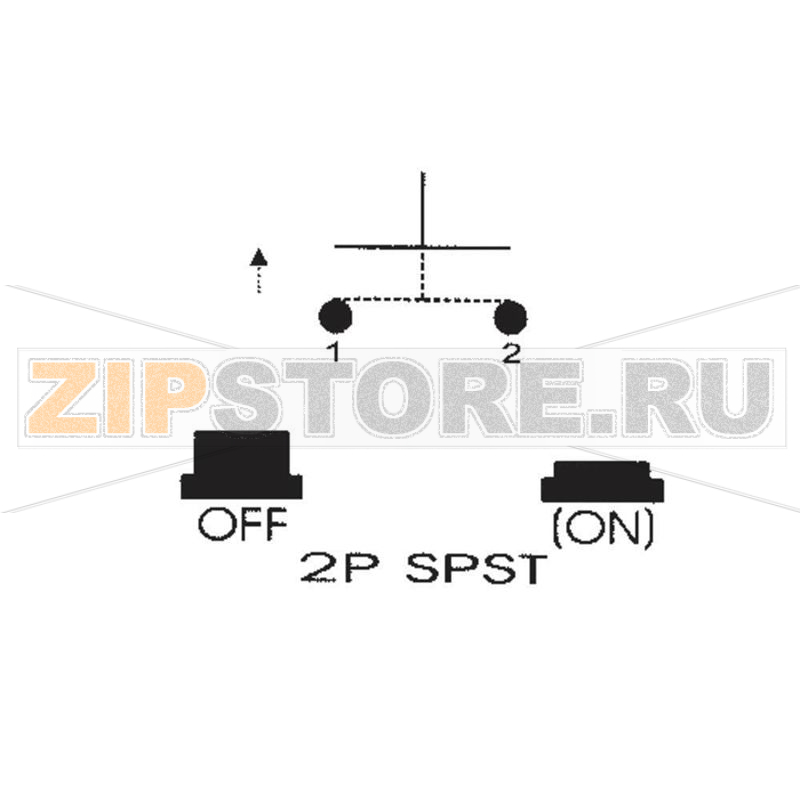 Кнопка 250 В/AC, 0.5 А, 1 x выкл/вкл, без фиксации, 1 шт SCI R13-529ALGN 