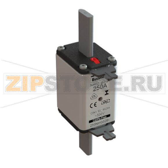 Предохранитель, 125 A, AC 500 В, 120 кА, NH02, gL/gG, IEC Eaton NH FUSE 125A 500V GL/GG SIZE 02 