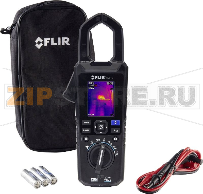 Измеритель зажимной, CAT IV 600 В, CAT III 1000 В FLIR CM275 