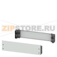 SIVACON, Base, for cabinets with front door H: 200 mm, W: 1000 mm, RAL 7035, 4 feet and 2 masking frames Siemens 8MF1200-2CS