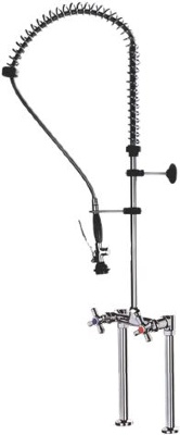 КРАН С ДВОЙНЫМ ОТВЕРСТИЕМ И ПОДЪЕМНОЙ РАМОЙ 430 ММ 