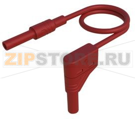 Провод тестовый 1 м, красный Hirschmann MAL S WG-B 100/2,5 RED 