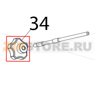 Manopola tir. par. M8, 5 lobi grigia Sirman Palladio 350 Automec Manopola tir. par. M8, 5 lobi grigia Sirman Palladio 350 AutomecЗапчасть на деталировке под номером: 34