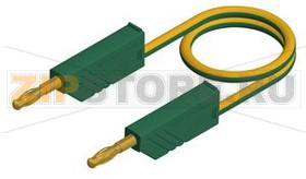 Провод тестовый 1 м, зеленый, желтый Hirschmann MLN 100/2.5 AU GELB/GRUN/YEL 