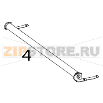 Kit lower ribbon guide RH and LH Zebra 170PAX4 Kit lower ribbon guide RH and LH Zebra 170PAX4Запчасть на деталировке под номером: 4
