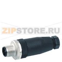M12 КОННЕКТОР STRAIGHT ВИНТОВЫЕ КЛЕММЫ, MAX. 0.75 SQMM 5-ПОЛ. A-CODED MAX. 4A Siemens 3RK1902-4BA00-5AA0