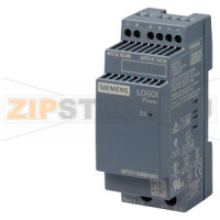 LOGO!POWER 12 V / 1.9 A, стабилизированный блок питания, вход: ~100-240 В, выход: =12 В / 1.9 A Siemens 6EP3321-6SB00-0AY0
