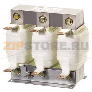 OUTPUT CHOKE, ФАЗ:3, UN1(V) :500, ITHMAX 1(A) / F1(ГЦ):72F (ГЦ):200, F TAKT(KHZ):4, I LN (A):64,8, LN(MH):0,22, UK(%):7, TA/ISOKL:40 /H, IP00, ТИП КОНТАКТОВ:ПЛОСКИЕ , EN61558-2-20 &gt;CHOKE&lt; Siemens 4EU2452-0EF00-4BA0 