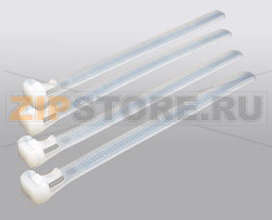 Hyperline GTRN-200HD Стяжка нейлоновая открывающаяся, безгалогенная (halogen free), 200x7.6 мм, полиамид 6.6, -40°C - +85°C (100 шт) 