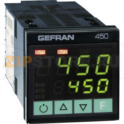 Регулятор температуры J, K, R, S, T, B, E, N, Pt100, от -200 до 600°C Gefran 450-D-R-1 