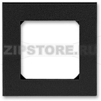 Рамка одноместная, антрацит/дымчатый чёрный ABB 2CHH015010A6063