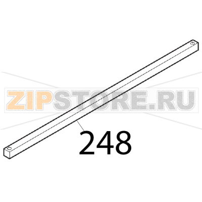 Barra quadra zincata Sirman Topaz 250 Barra quadra zincata Sirman Topaz 250Запчасть на деталировке под номером: 248