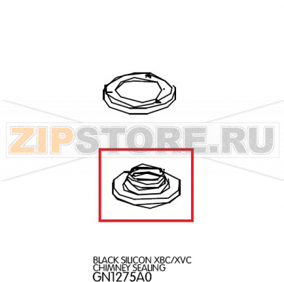 Black silicon chimney sealing Unox XVC 105 Black silicon chimney sealing Unox XVC 105Запчасть на деталировке под номером: 88Название запчасти на английском языке: Black silicon chimney sealing Unox XVC 105