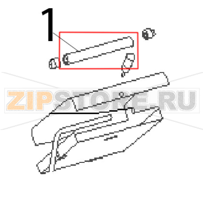 Black tube Roller Grill Majestic Black tube Roller Grill MajesticЗапчасть на деталировке под номером: 1