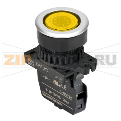 Лампа сигнальная, Ø отверстия: 30 мм Autonics L3RF-L3YD 