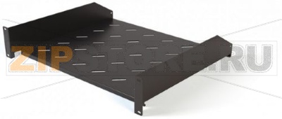 Hyperline TAL3-2U-600-RAL9005 Полка угловая с перфорацией 19&quot;, 2U, ширина 440 мм, глубина 600 мм, цвет черный (RAL 9005) 