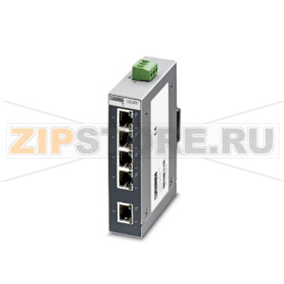 Коммутатор Ethernet Phoenix Contact FL SWITCH SFNB 5TX 5 портов TP-RJ45, автоопределение скорости передачи данных - 10 или 100 Мбит/с (RJ45), функция Autocrossing.Минимальный заказ: 1 шт.Упаковка: 1 шт.