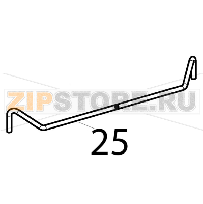 Supporto cestello T74 T90 Tecnoinox FR48FE7 Supporto cestello T74 T90 Tecnoinox FR48FE7Запчасть на деталировке под номером: 25