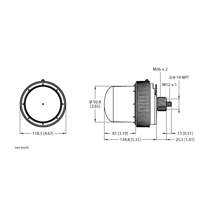 Индикатор светодиодный Turck K100PBLYAQ 