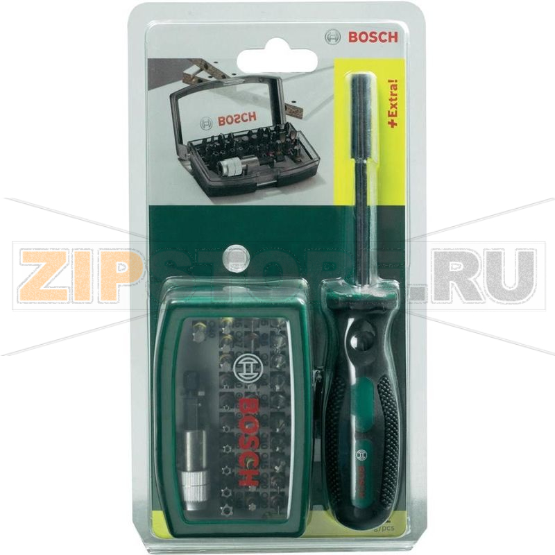 Набор бит с ручной отверткой, 32 шт Bosch 2607017189 