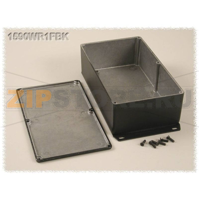 Корпус алюминиевый 192x111x61 мм, черный, 1 шт Hammond 1590WR1FBK 