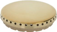 BURNER CAP PERFORATED BRASS POLISHED