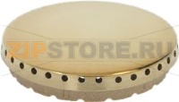 BURNER CAP PERFORATED BRASS POLISHED