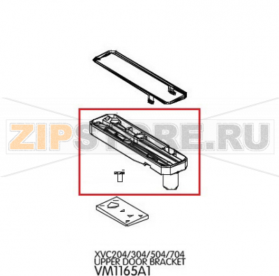 Upper door bracket Unox XBC 605 Upper door bracket Unox XBC 605Запчасть на деталировке под номером: 77Название запчасти на английском языке: Upper door bracket Unox XBC 605