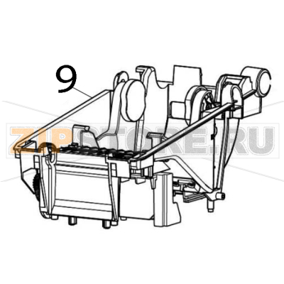 Print mechanism 203dpi Zebra ZD411 Thermal Transfer Print mechanism 203dpi Zebra ZD411 Thermal TransferЗапчасть на деталировке под номером: 9