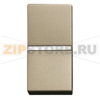 Механизм одноклавишной кнопки, одномодульный, шампань ABB 2CLA210460N1901