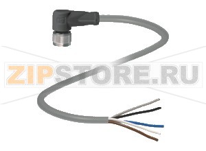 Кабель датчика-исполнительного устройства Female connector V15-W-5M-PUR Pepperl+Fuchs Описание оборудованияFemale cordset, M12, 5-pin, PUR cable