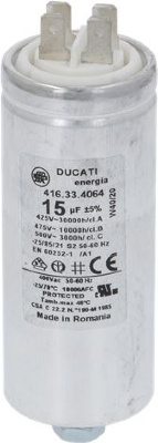 КОНДЕНСАТОР РАБОЧИЙ 15 МКФ 450 В 