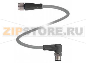 Кабель датчика-исполнительного устройства Connection cable V1-G-0,7M-PUR-V1-W Pepperl+Fuchs Описание оборудованияConnection cable, M12