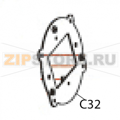 Rewinder module bracket Godex EZ-2250i Rewinder module bracket Godex EZ-2250iЗапчасть на деталировке под номером: C-32Название запчасти Godex на английском языке: Rewinder module bracket EZ-2250i.