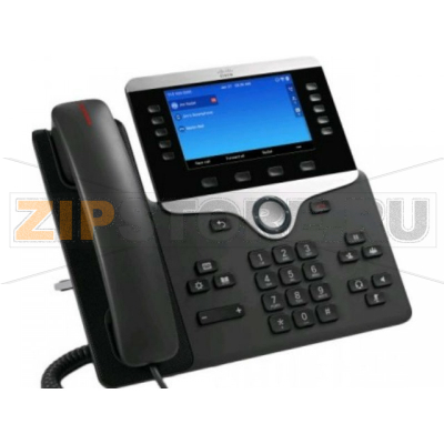 IP-телефон 48 В, 2xGE (PoE), 5 линий, SIP, 800х480 пкс, 1xUSB, RJ-9 Cisco CP-8851-R-K9 