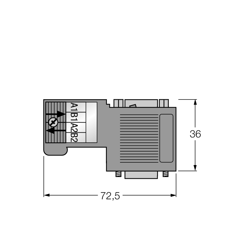 Разъем разборный Turck 6ES7972-0BB52-0XA0-IP20FC-PG 
