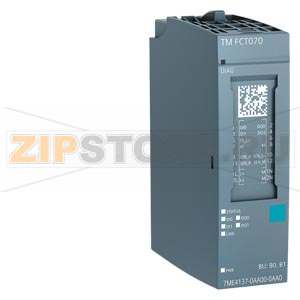 SITRANS FCT070 Coriolis flow transmitter for use as technology module together with SIMATIC ET 200SP (IM155-6PN HF). Via faceplates suitable for operation in SIMATIC PCS7 or TIA Portal. Real-time data processing allows to display all process and status va 