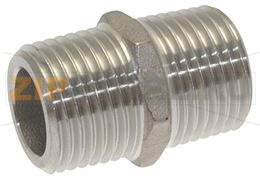 RACCORDO INOX 1/2M-1/2M 