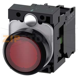 КНОПКА С ПОДСВЕТКОЙ, 22MM, КРУГЛАЯ, ПЛАСТИК, КРАСНАЯ, ПЛОСКАЯ КНОПКА, КОНТАКТЫ МГНОВЕННОГО ДЕЙСТВИЯ, С ДЕРЖАТЕЛЕМ, 1NO, МОДУЛЬ ПОДСВЕТКИ С ИНТЕГРИРОВАННЫМ СВЕТОДИОДОМ 24V AC/DC, ВИНТОВЫЕ КЛЕММЫ, С ГРАВИРОВКОЙ ЛАЗЕРОМ, LOWER CASE Siemens 3SU1102-0AB20-1BA0 