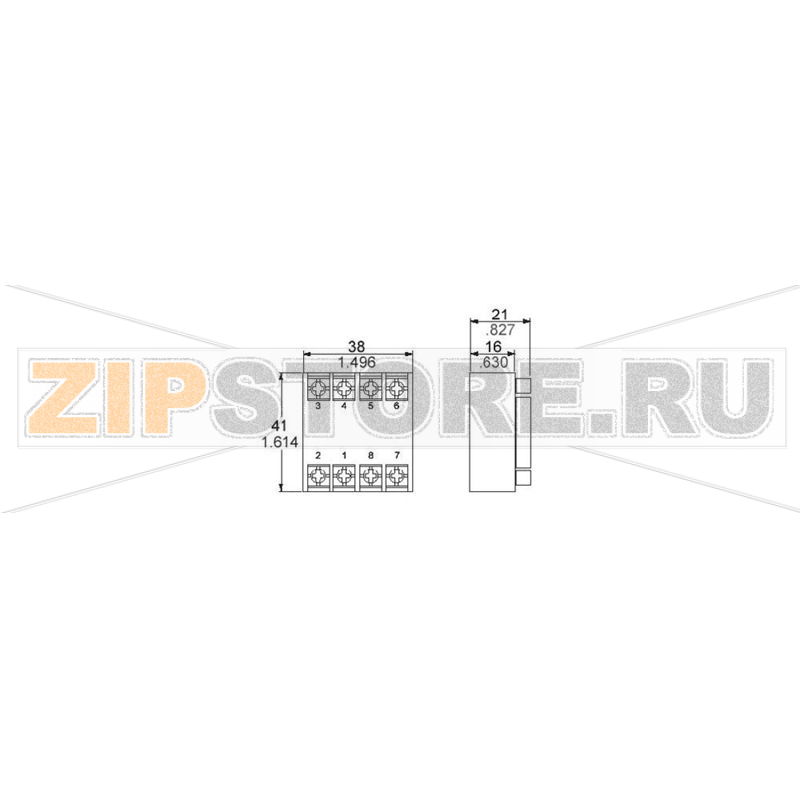 Гнездо для реле QM4H, (ДxШxВ) 41x38x21 мм, 1 шт Panasonic AT78041J 
