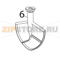 Лопатка Sirman Plutone 7 CE Лопатка Sirman Plutone 7 CEЗапчасть на деталировке под номером: 6Название запчасти на итальянском языке: Spatola Sirman Plutone 7 CE