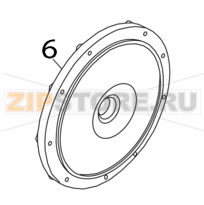 Flangia per pompa di lavaggio Elettrobar Fast 160 D Flangia per pompa di lavaggio Elettrobar Fast 160 DЗапчасть на деталировке под номером: 6