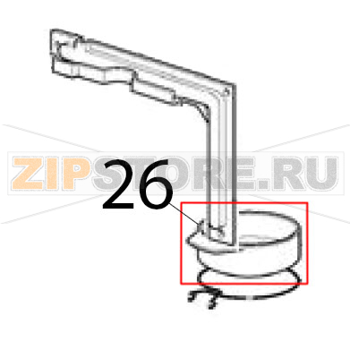 Tappo in plastica Scotsman B 40 Tappo in plastica Scotsman B 40Запчасть на деталировке под номером: 26